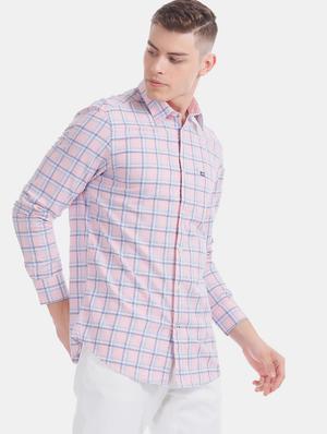 pink checkered casual shirt - 17616604 - Standard Image - 2