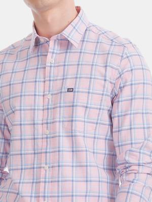 pink checkered casual shirt - 17616604 - Standard Image - 6