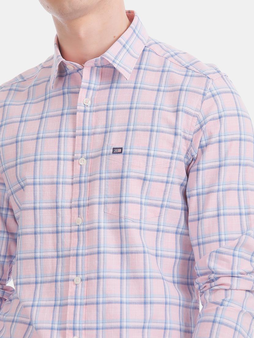 pink checkered casual shirt - 17616604 - Zoom Image - 6