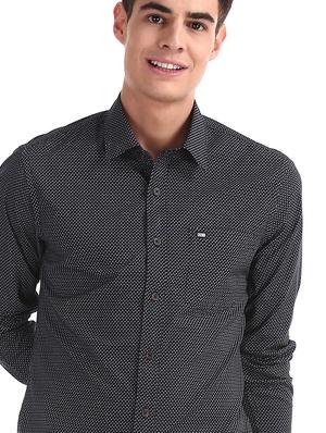 blue printed casual shirt - 17616612 - Standard Image - 6
