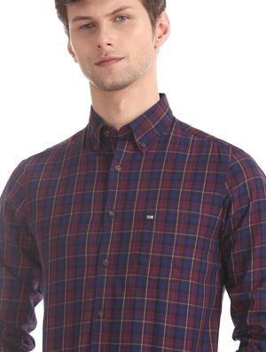 multi colored checkered casual shirt - 17616614 - Standard Image - 6