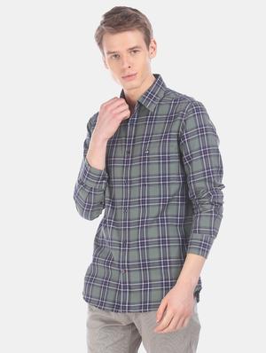 green checkered casual shirt - 17616635 - Standard Image - 2