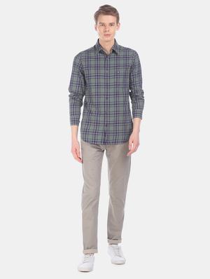 green checkered casual shirt - 17616635 - Standard Image - 4