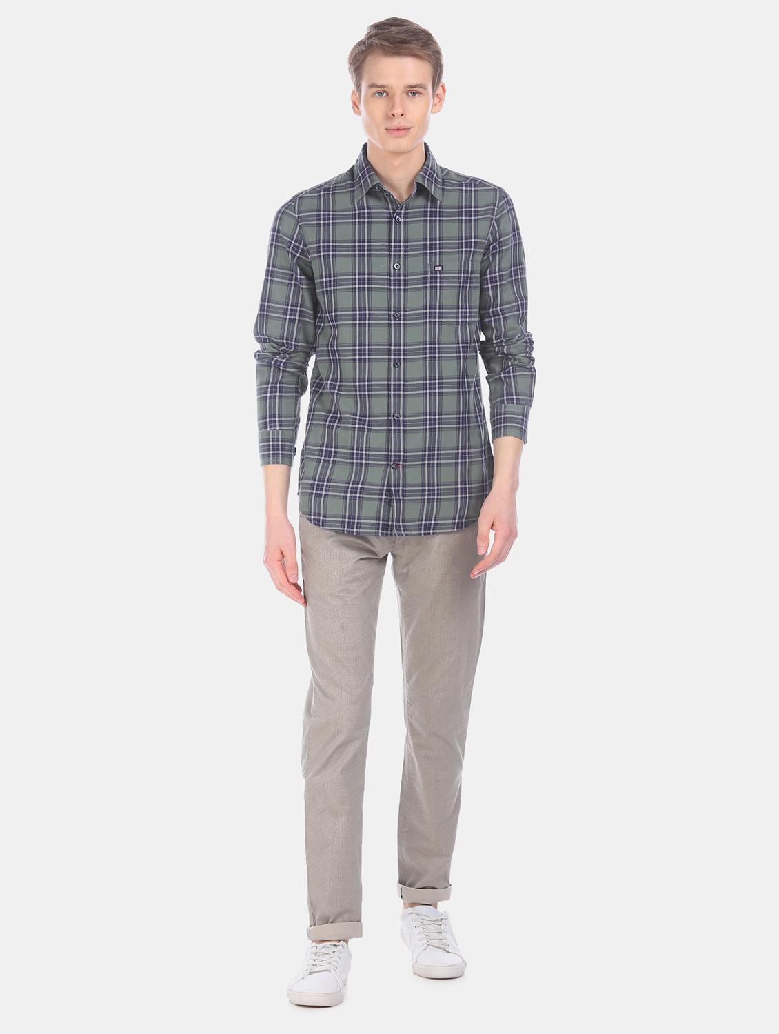 green checkered casual shirt - 17616635 - Zoom Image - 4