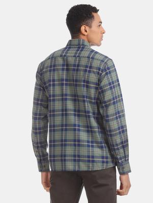 green checkered casual shirt - 17616647 - Standard Image - 4