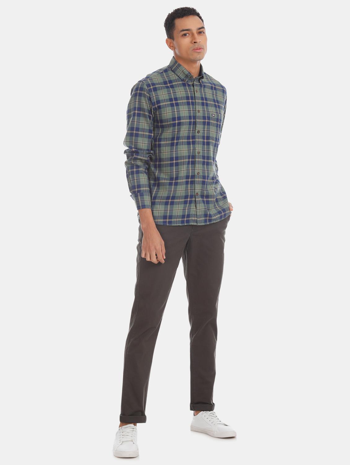 green checkered casual shirt - 17616647 - Zoom Image - 5