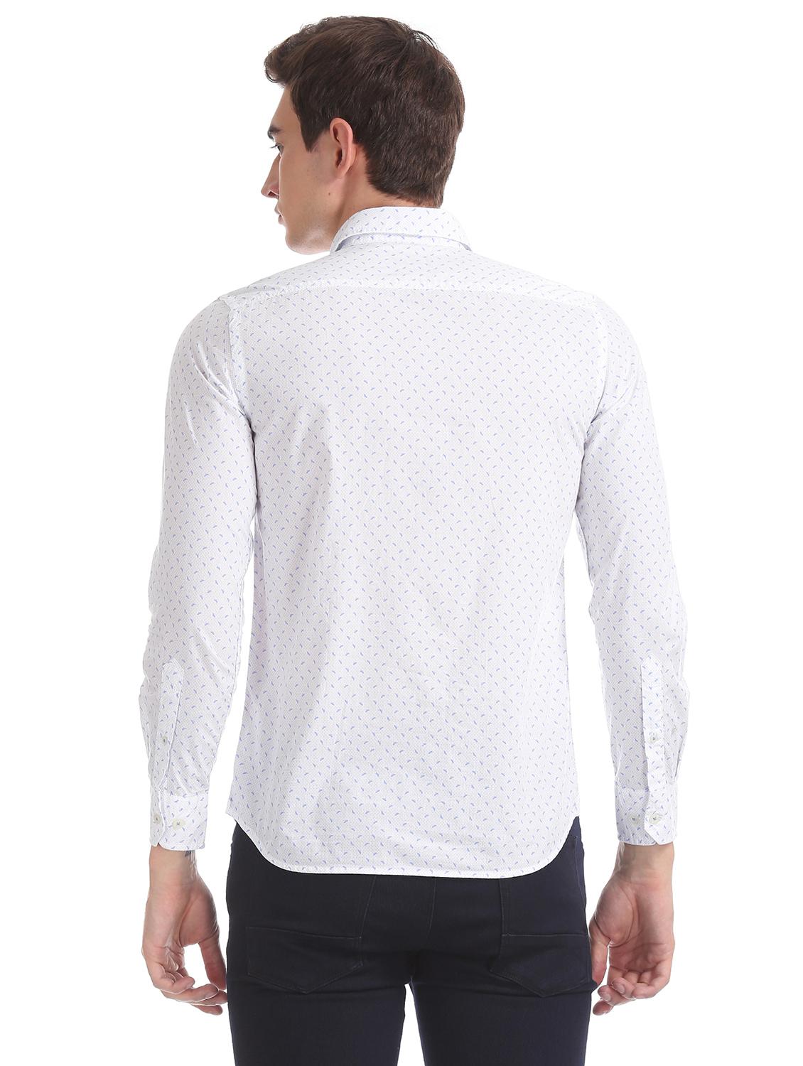 white printed casual shirt - 17616656 - Zoom Image - 4