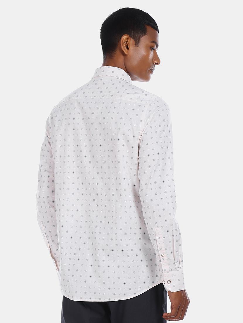 white printed casual shirt - 17616679 - Zoom Image - 2
