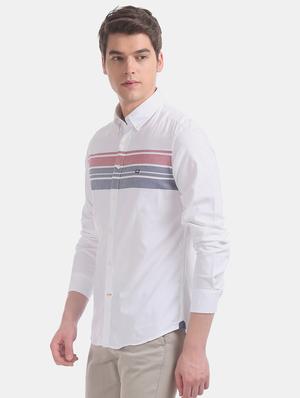 white striped casual shirt - 17616685 - Standard Image - 2