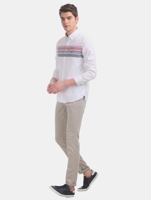 white striped casual shirt - 17616685 - Standard Image - 4