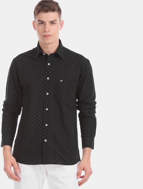 black printed casual shirt - 17616692 - Standard Image - 1