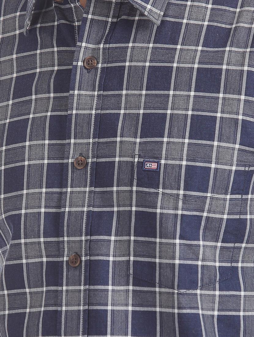 grey checkered casual shirt - 17616693 - Zoom Image - 5