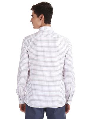 white checkered casual shirt - 17616701 - Standard Image - 3