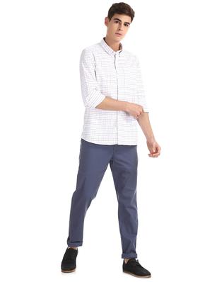 white checkered casual shirt - 17616701 - Standard Image - 4