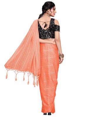 striped woven saree with blouse - 17616758 - Standard Image - 2