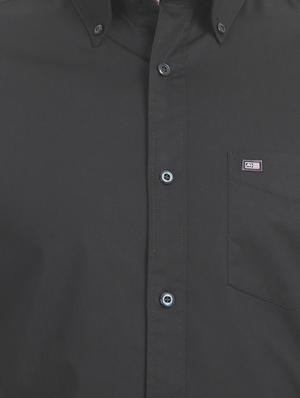 black solid casual shirt - 17616760 - Standard Image - 5