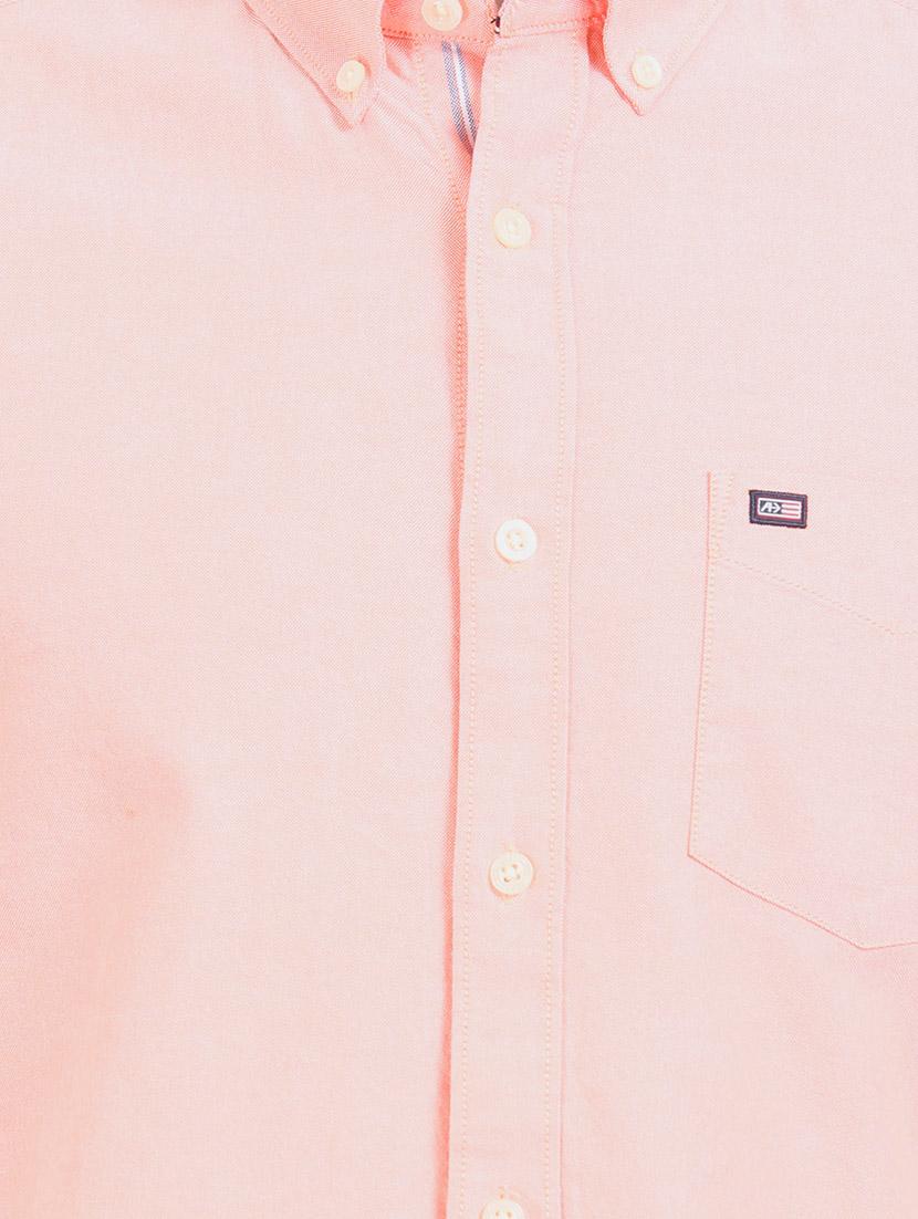 peach solid casual shirt - 17616771 - Zoom Image - 4