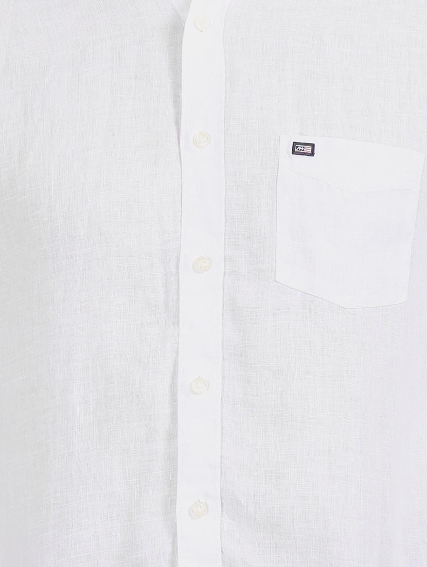 white solid casual shirt - 17616782 - Zoom Image - 5