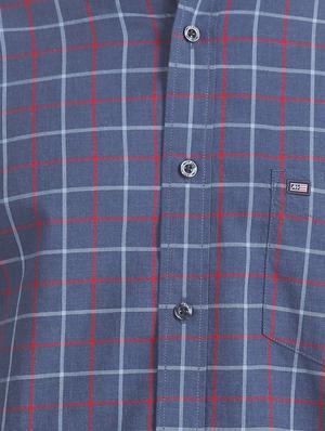blue checkered casual shirt - 17616794 - Standard Image - 5