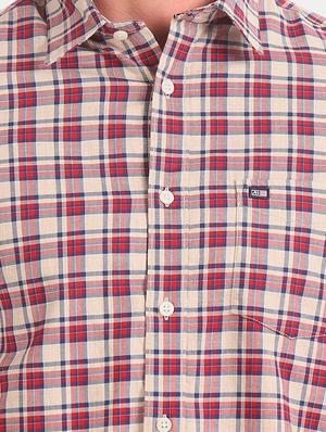 red checkered casual shirt - 17616827 - Standard Image - 5