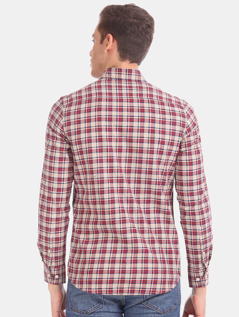 red checkered casual shirt - 17616827 - Zoom Image - 3