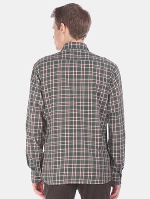 green checkered casual shirt - 17616832 - Standard Image - 3