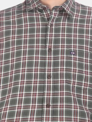 green checkered casual shirt - 17616832 - Standard Image - 5