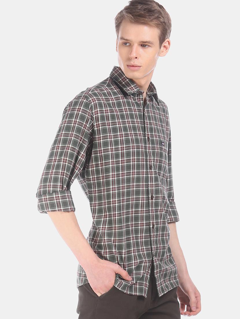 green checkered casual shirt - 17616832 - Zoom Image - 2