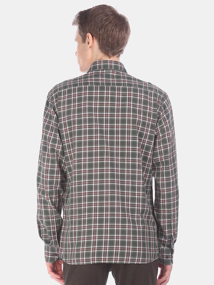 green checkered casual shirt - 17616832 - Zoom Image - 3