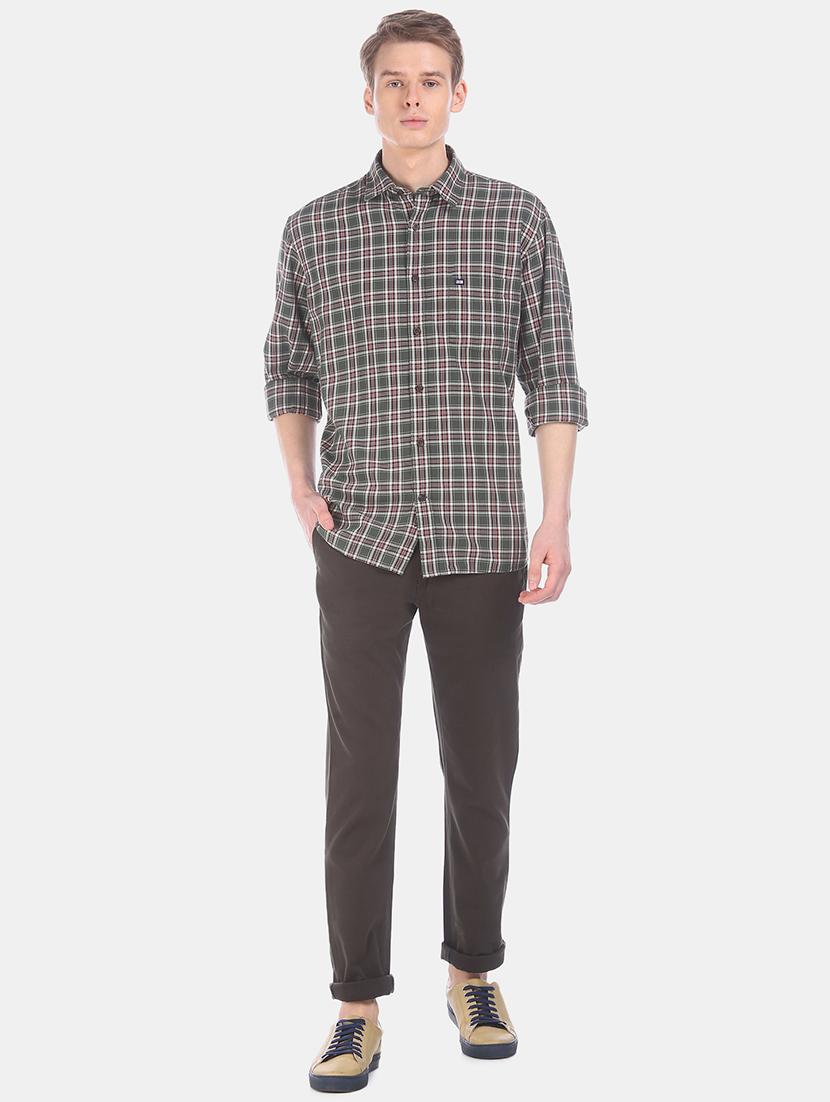 green checkered casual shirt - 17616832 - Zoom Image - 4