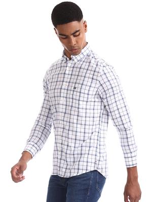 white checkered casual shirt - 17616835 - Standard Image - 2