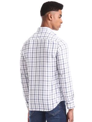 white checkered casual shirt - 17616835 - Standard Image - 3