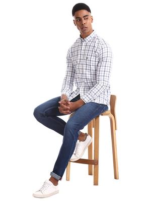 white checkered casual shirt - 17616835 - Standard Image - 4