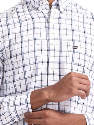 white checkered casual shirt - 17616835 - Standard Image - 5