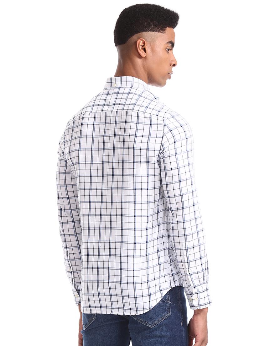 white checkered casual shirt - 17616835 - Zoom Image - 3