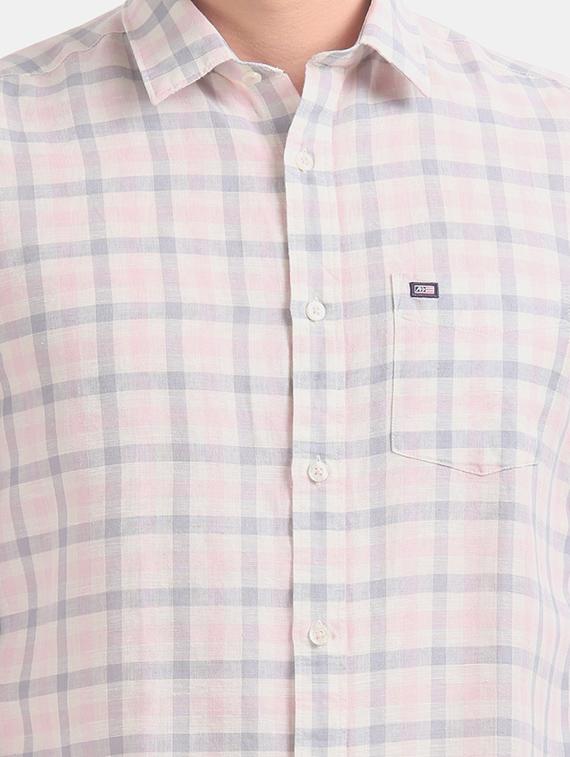 pink checkered casual shirt - 17616850 - Zoom Image - 5