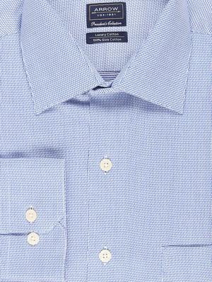 blue self design formal shirt - 17616890 - Standard Image - 6
