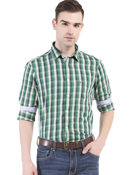 green checkered casual shirt - 17616896 - Standard Image - 1