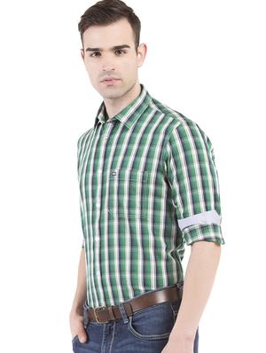 green checkered casual shirt - 17616896 - Standard Image - 2
