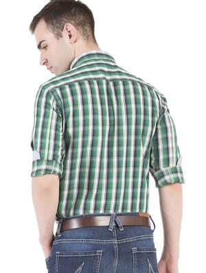 green checkered casual shirt - 17616896 - Standard Image - 3
