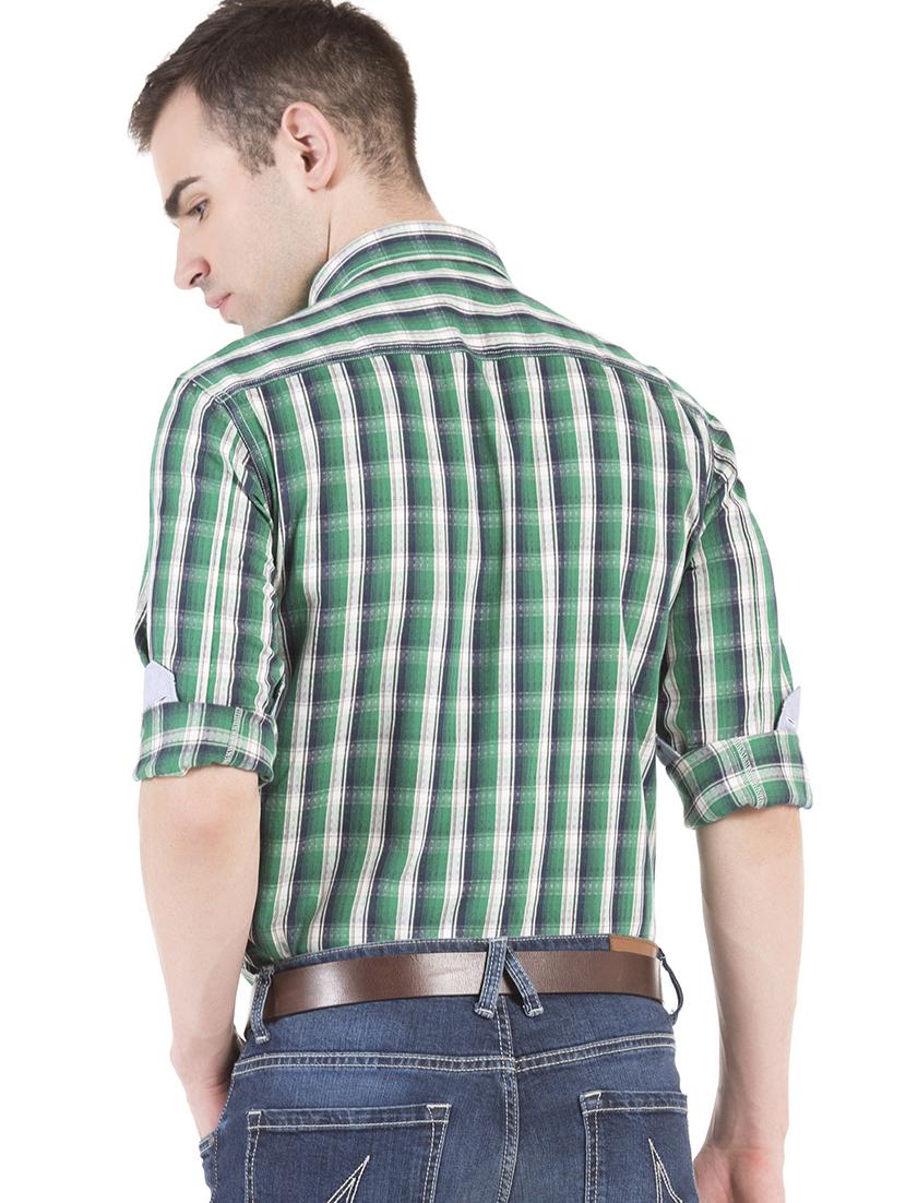 green checkered casual shirt - 17616896 - Zoom Image - 3