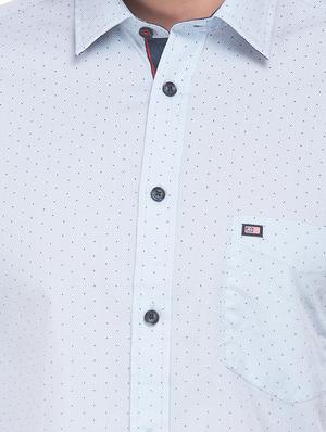 blue printed casual shirt - 17616906 - Standard Image - 5