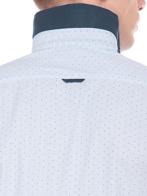 blue printed casual shirt - 17616906 - Standard Image - 6
