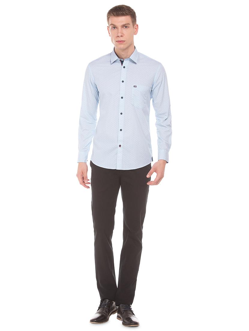 blue printed casual shirt - 17616906 - Zoom Image - 4