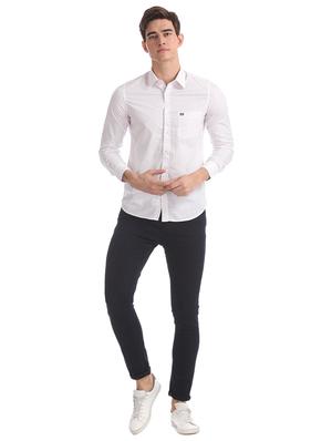 white printed casual shirt - 17616924 - Standard Image - 4