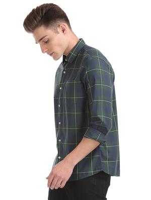 green checkered casual shirt - 17616932 - Standard Image - 2