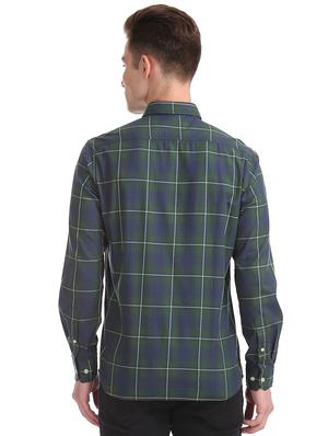 green checkered casual shirt - 17616932 - Standard Image - 3