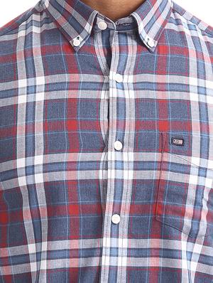 blue checkered casual shirt - 17616934 - Standard Image - 5