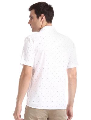 white printed casual shirt - 17616948 - Standard Image - 3