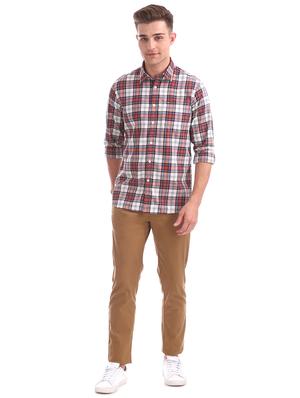 multi colored checkered casual shirt - 17616976 - Standard Image - 4